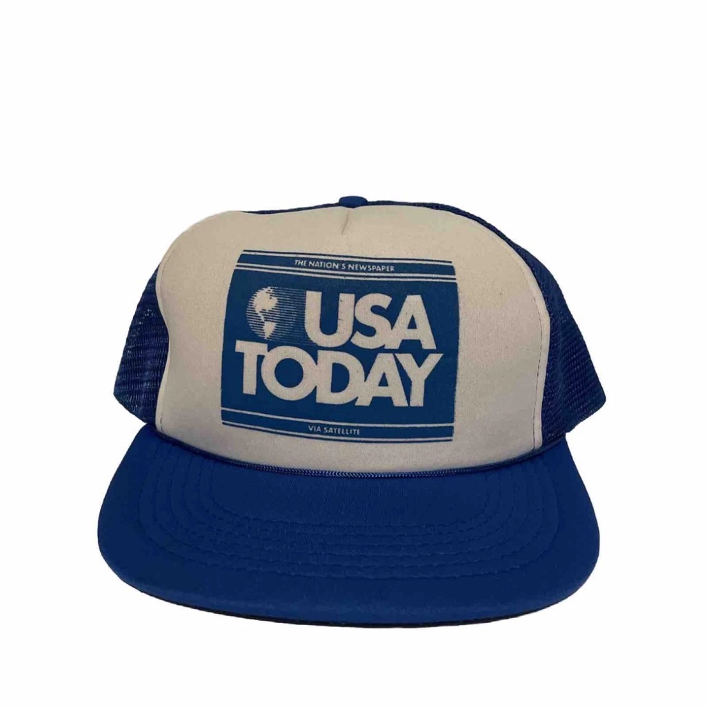 Vintage Usa Today The Nations Newspaper Snapback Trucker Hat